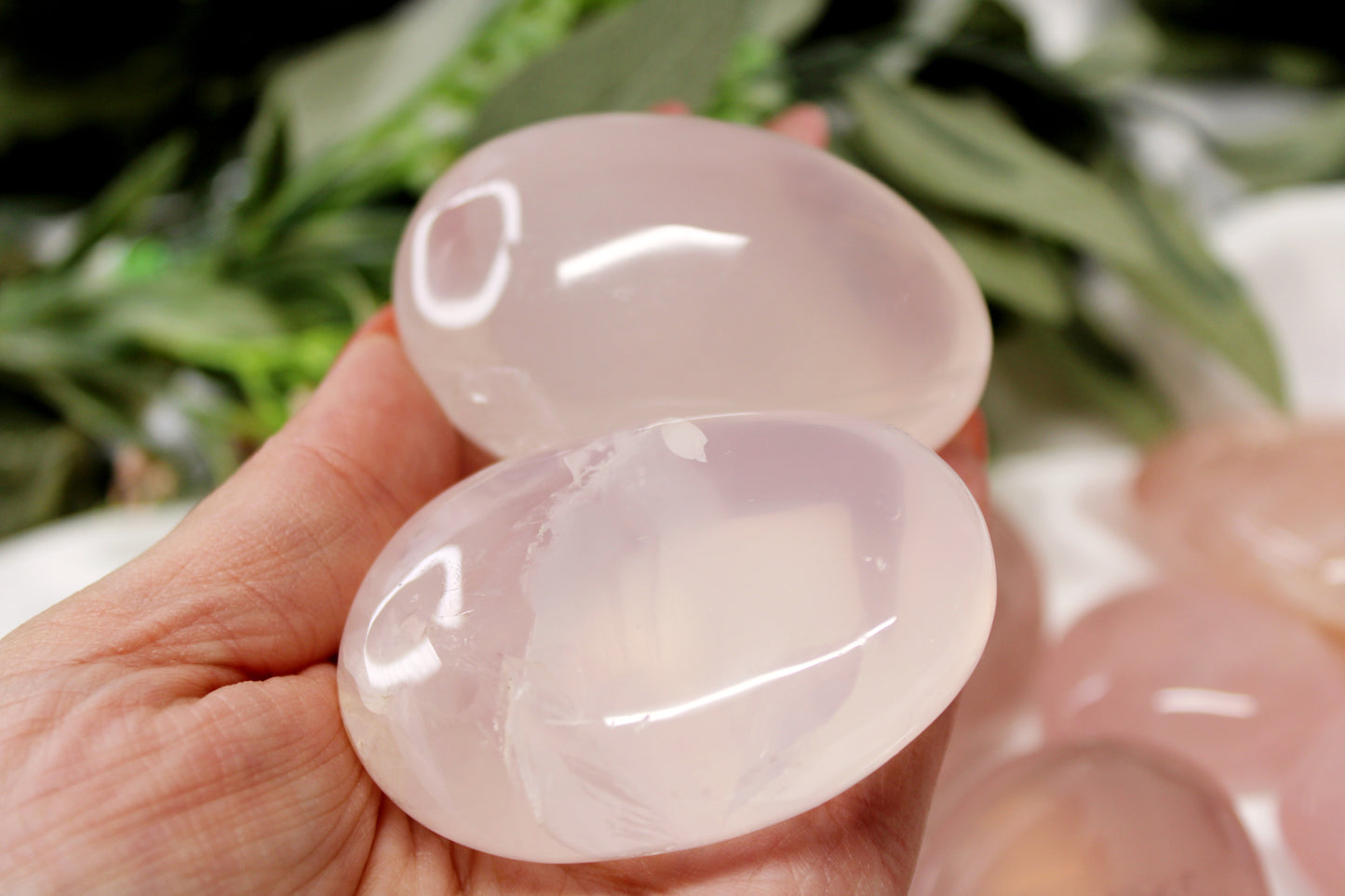Girasol Rose Quartz Palm
