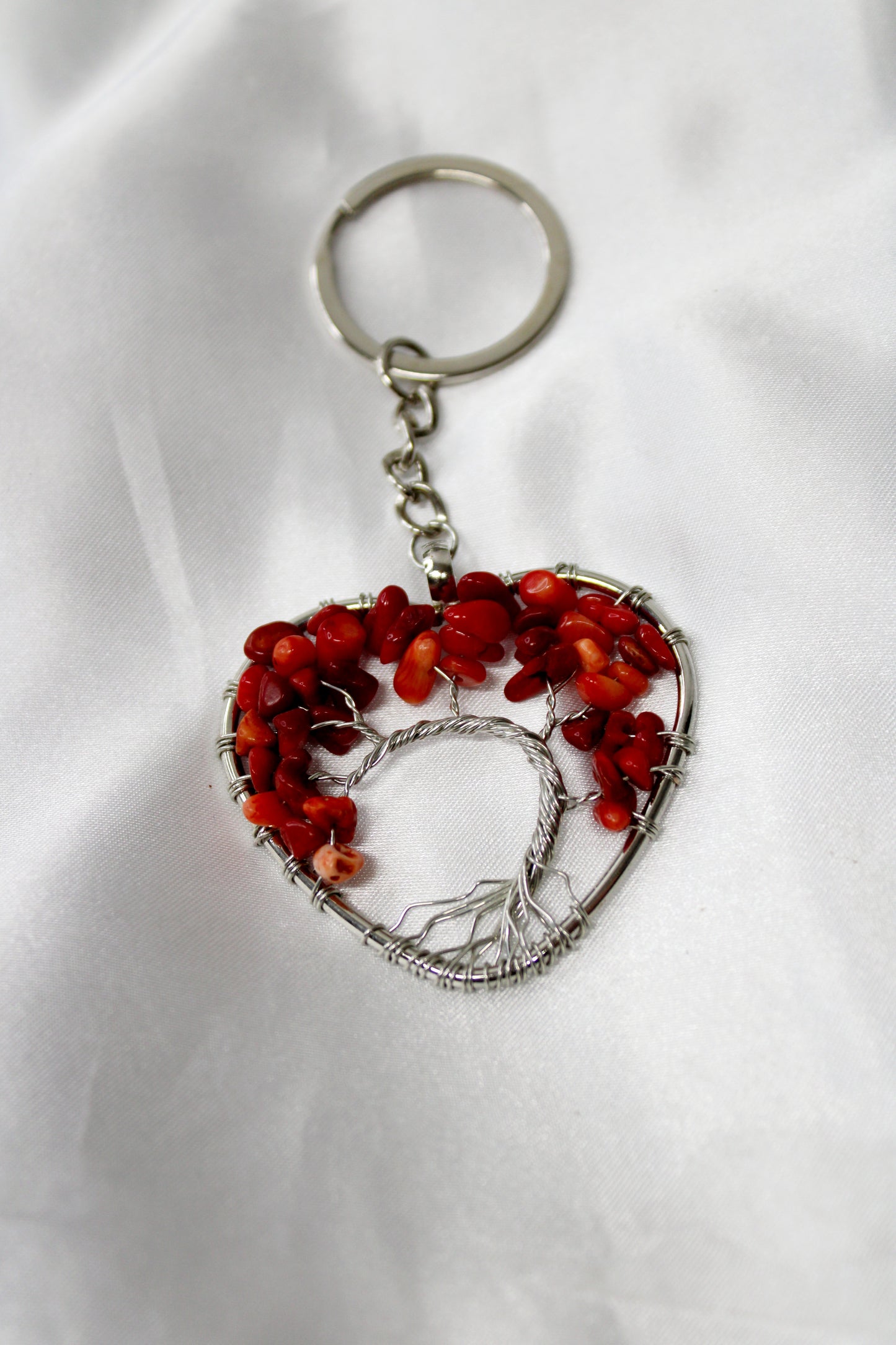 Heart Tree of Life Key Chain