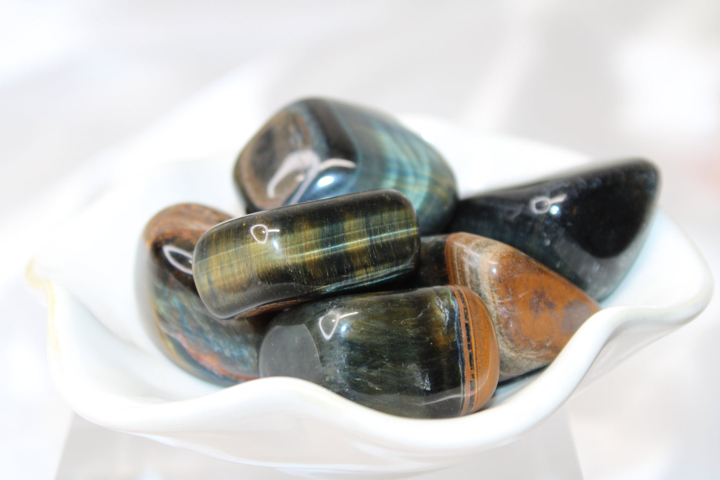 Blue Tiger Eye Tumble