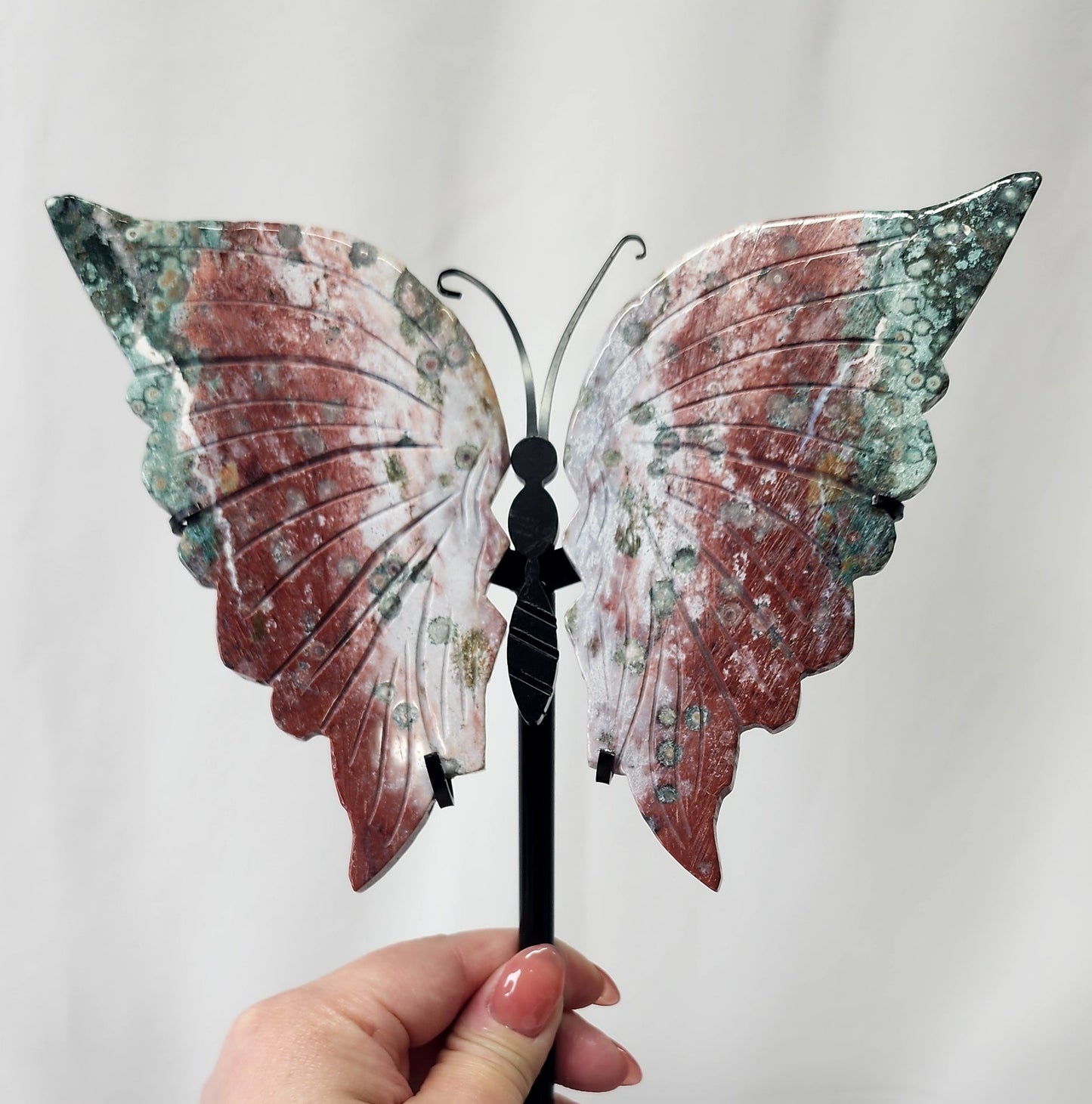 Ocean Jasper Butterfly Wings - J200
