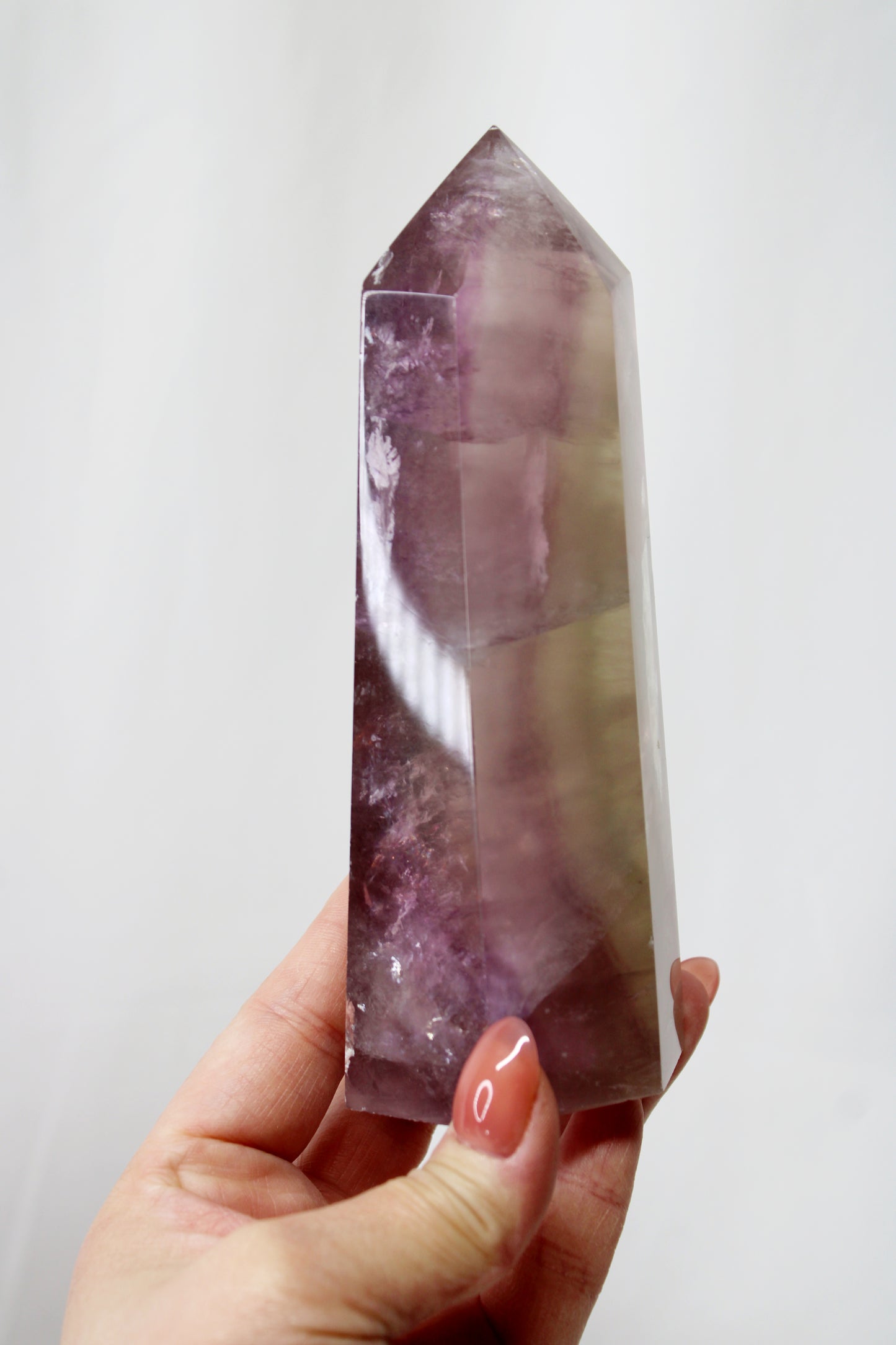 Purple/Green Fluorite Tower - PG180