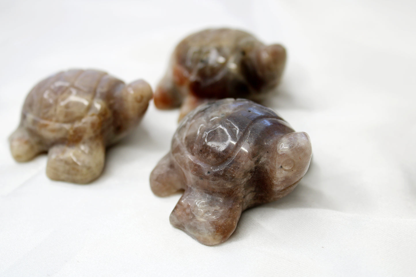 Moonstone Turtle Carving