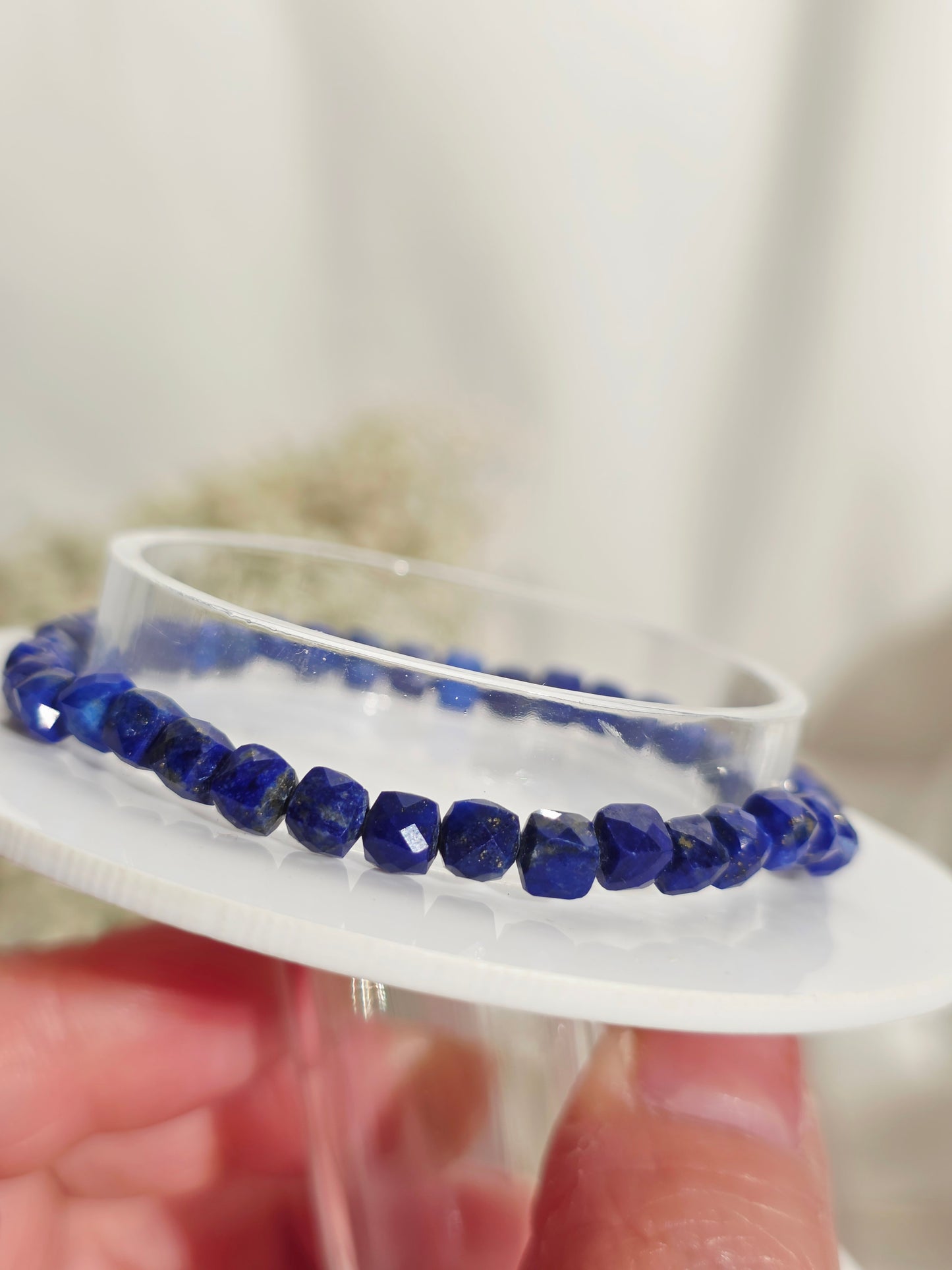 Lapis Lazuli 4mm Faceted Bracelet