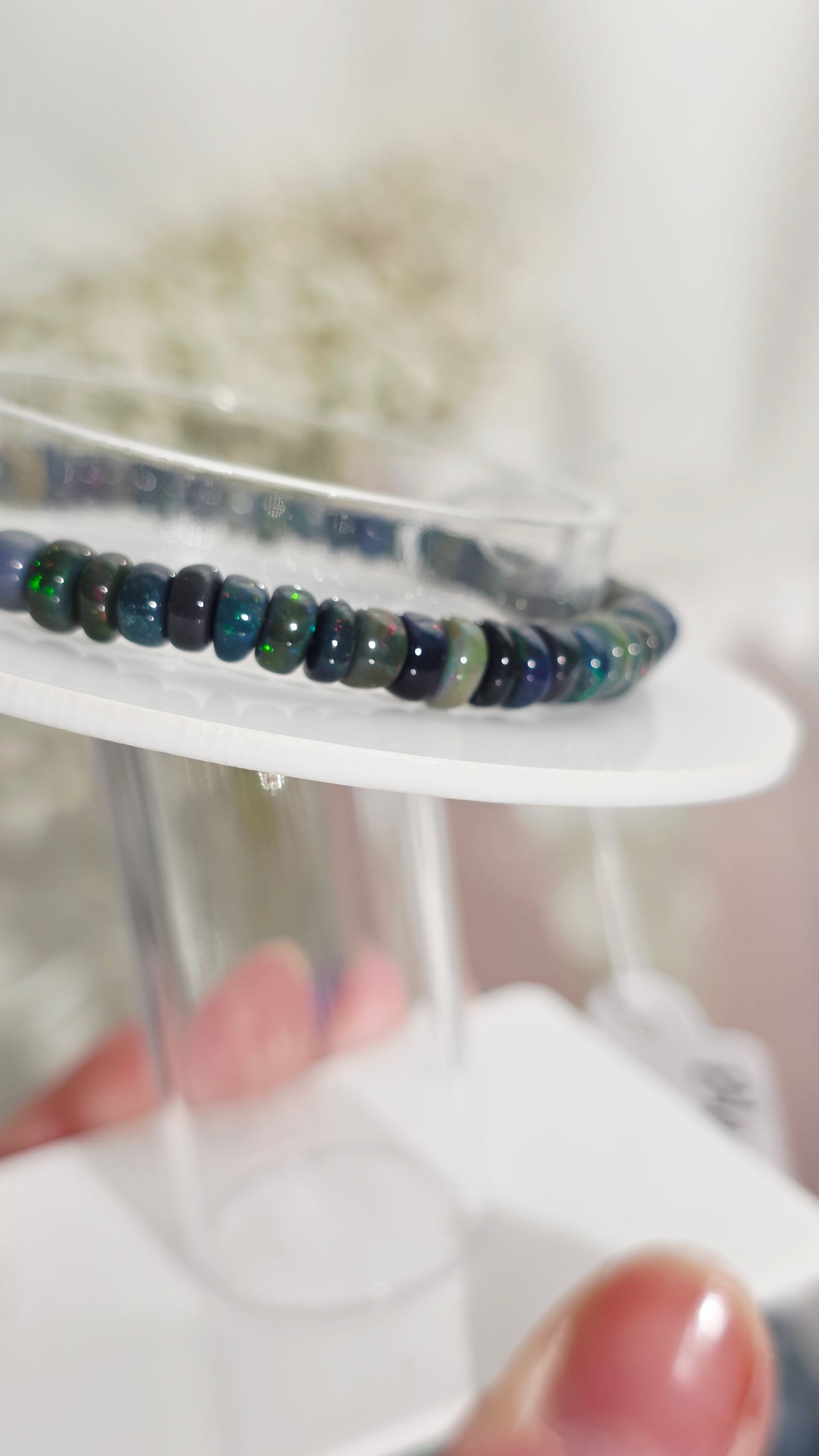 Ethiopian Black Opal Bracelet 5mm