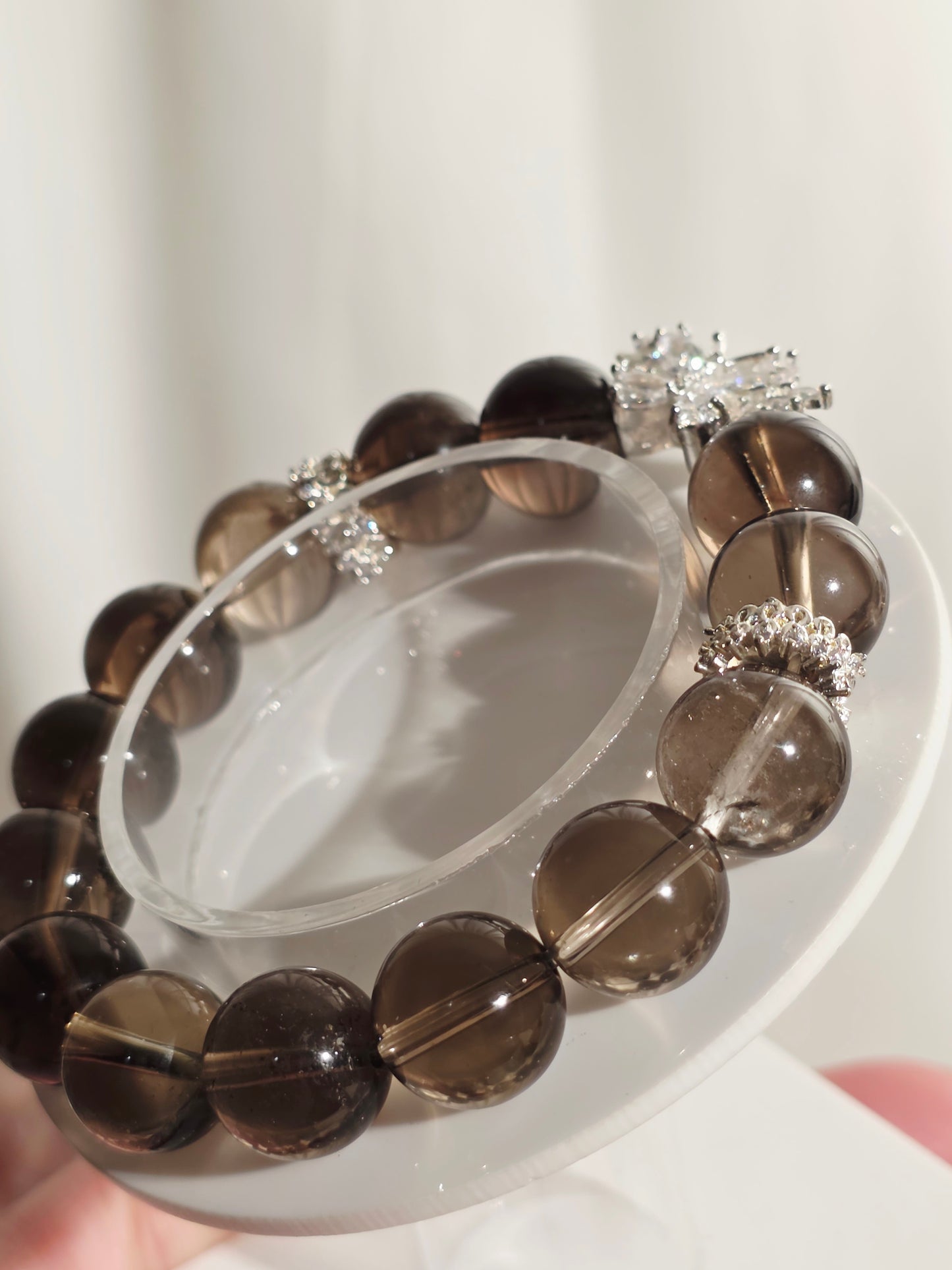 Smokey Quartz Butterfly Zirconia