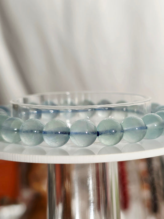 Aqua Blue Fluorite Bracelet 8mm - BRT
